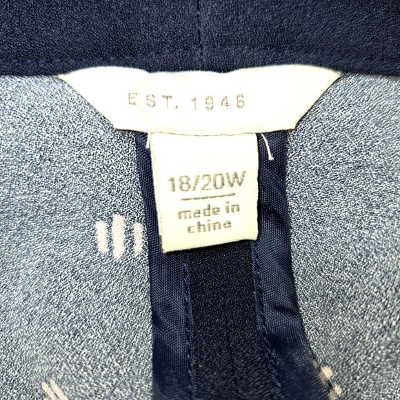 Est. 1946 18W 20W Women's Blazer Blue Suit Coat Plus Size 2X 2XL XXL Jacket - Picture 3 of 6